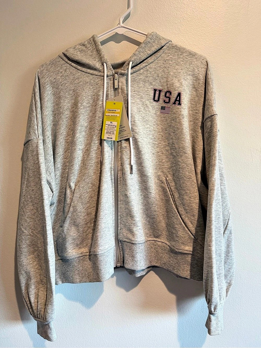 all in motion Gray Hoodie Size XL